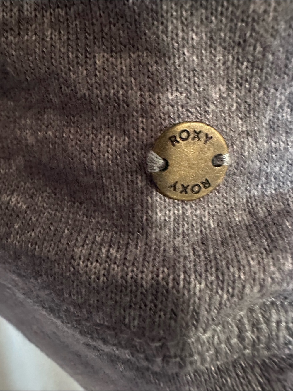 Roxy Heather Gray Zip Front Hoodie - Picture 5 of 6